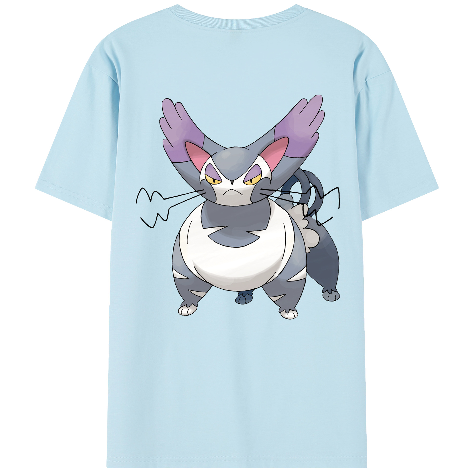 （画像用） ポケットモンスター Pokémon 綿100％半袖Tシャツ（背面プリント）